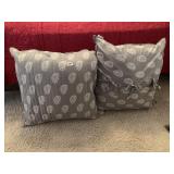 EURO SIZE PILLOWS WITH TIE BACK EURO SHAMS