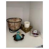 HIMALAYAN SALT LAMP, CANDLE HOLDERS