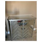 MIRRORED 2 DOOR CABINET 32" H X 36" W X 15" D
