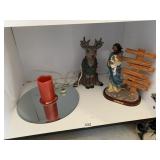 PRECIOUS COLLECTION STATUE, LIGHTED RUDOLPH,