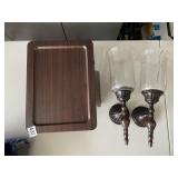 LAP TRAY AND WALL CANDLE HOLDERS