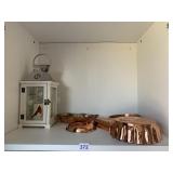 COPPER MOLDS, CARDINAL CANDLE LANTERN