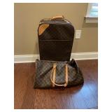 TWO PIECE TRAVEL CASE, DUFFLE BAG, AND SUITCASE