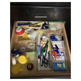 SCISSORS, TAPE, MARKERS ETC.