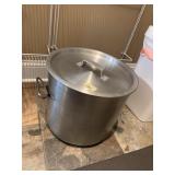 ALUMINUM STOCK POT W/ LID, FISH SET W/ SHELL