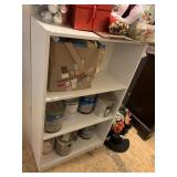 PRESSED WOOD 3 SHELF BOOKSHELF, VERY STURDY, NO