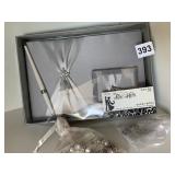 WEDDING SET, HIS/HER GUEST BOOK, ETC.