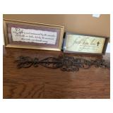 36" IRON WALL HANG AND 2 VERSE