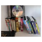 DVDS AND VHS TAPES INCLUDING JUNGLE BOOK, ESCAPE