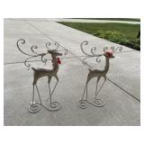 METAL REINDEER FREESTANDING
