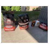 KINGSFORD CHARCOAL 2 FULL BAGS, FUEL ETC.