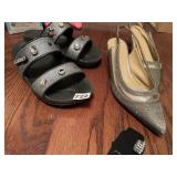 CROCS, AND SANDALS SZ. 9.5