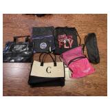 ASSORTED CARRYING BAGS INCLUDING MONOGRAMMED C