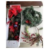 HOLIDAY WREATHS, GARLAND, ETC.
