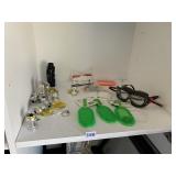 SPEEDO GOGGLES, SMART LUGGAGE TAGS, HOSE