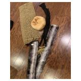 MINK HAT, SCARF