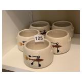 WEST BEND SOUP BOWLS 5 PIECES