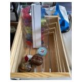 BUTTERFLY LIGHTS AND WOOD CRATE