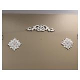 WHITE DECORATIVE WALL ACCENTS