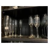 CHAMPAGNE GLASSES, PILSNER GLASSES