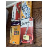 SHARPIE MARKES 4 NEARLY FULL BOXES