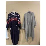 XL PATRIOTIC ONE-PIECE JUMPER WITH HOOD AND