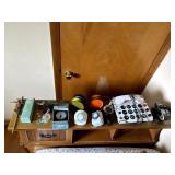 CRUCIFIX, MATCHA TONER, METAL ROCKING HORSE