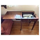 VIKING HUSQVARNA SEWING MACHINE IN CABINET