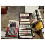 NEW PACK OF SHARPIES AND CASSETTE TAPES MUSIC AND