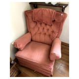 TUFTED BACK, MAUVE VELOUR, LAZY BOY MANUAL