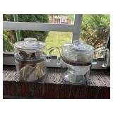 PYREX GLASS STORE TOP COFFEE PERCOLATORS