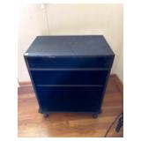 HOMEMADE OR MODIFIED TV CABINET ON WHEELS WITH 2