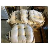 4 MATCHING CHAIR CUSHIONS