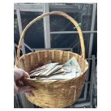 BASKET FULL OF WEDDING CARDS
