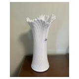 WEST MORELAND GLASS MILK GLASS VASE