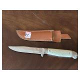 PEARL HANDLE IMPERIAL KNIFE IN SHEATH