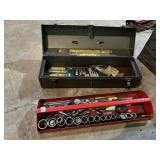 TOOLBOX WITH LIFT OUT TRAY AND SOCKETS