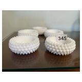 MILK GLASS ASHTRAYS