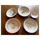 SERVING BOWLS INCLUDING HOMER LAUGLIN, PRIMULA,