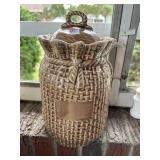 POTATO SACK COOKIE JAR MARKED USA