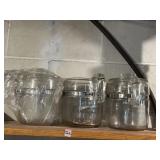 THREE PYREX GLASS STOVE TOP COFFEE PERCOLATORS, 2