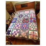 HAND STITCHED FULL/QUEEN QUILT