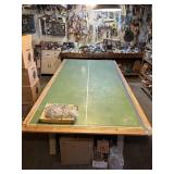 PING PONG TABLE, PING PONG PADDLES, BALLS, NET