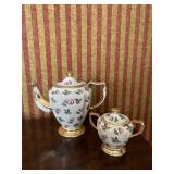 KINGWOOD CHINA COFFEE SERVER AND COVERED SUGAR