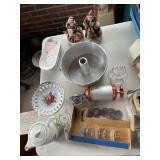ANGEL FOOD PAN, COOKIE PRESS, ELECTRIC COFFEE