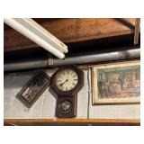 DORIS LEE THANKSGIVING PRINT, ELGIN WALL CLOCK,