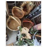 HANDLED BASKETS AND BASKET WITH ARTIFICIAL FLOWER