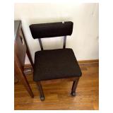 UPHOLSTERED SEWING CHAIR ON WHEELS, INCLUDES SEAT
