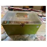 SEWING BOX WITH SEWING ITEMS