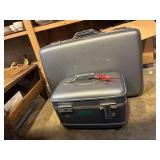 AMERICAN TOURISTER HARD SIDED SUITCASE AND